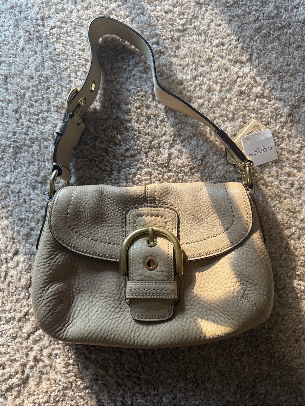 Coach Soho Soft Pebble Leather Flap Shoulder Bag – NWT